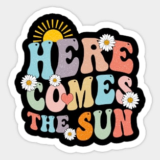 Here Comes The Sun Summer Vacation Beach Family Matching Sticker